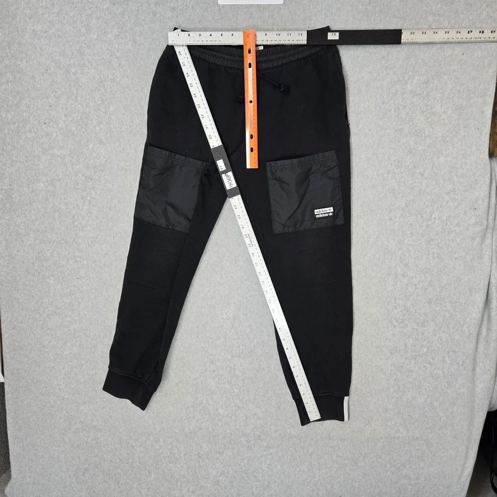 Adidas Men Activewear Pants L Black Vocal Sweatpants RYV‎ PANTS